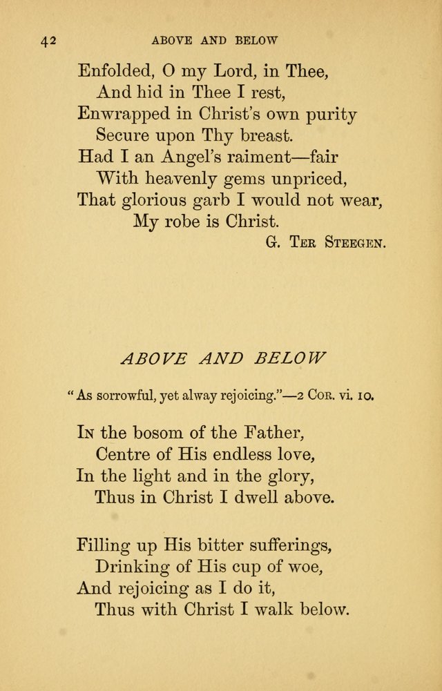Hymns of Ter Steegen and Others (Second Series) page 42