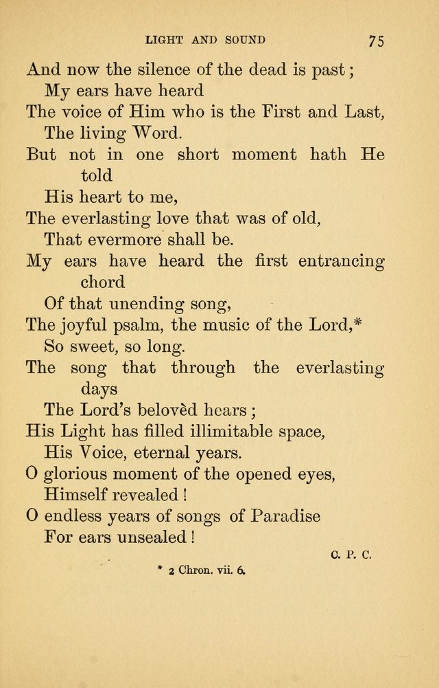 Hymns of Ter Steegen and Others (Second Series) page 75