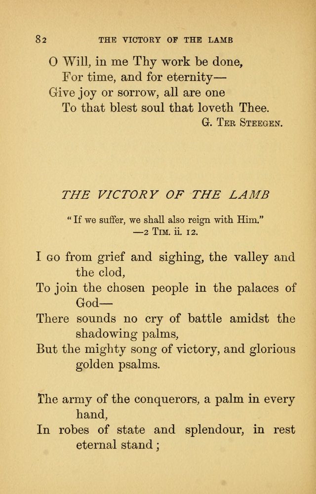 Hymns of Ter Steegen and Others (Second Series) page 82