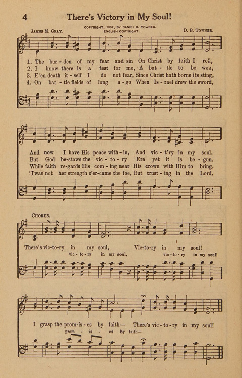 Hymns Tried and True: is a collection of new and old hymns suitable for evangelistic meetings young people