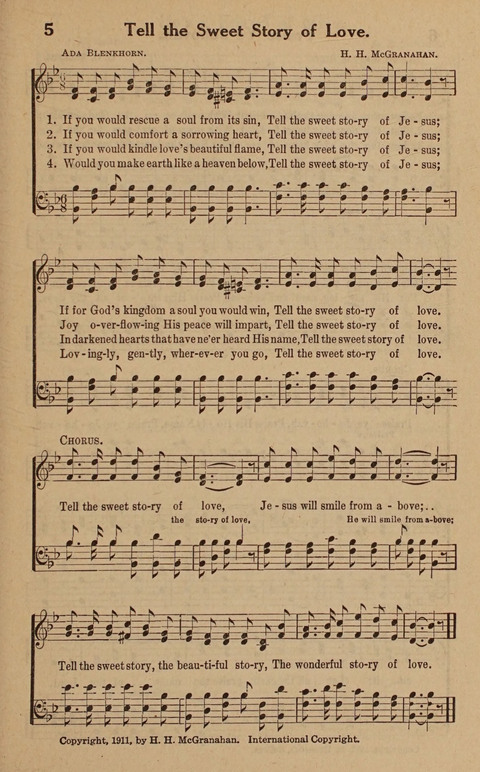 Hymns Tried and True: is a collection of new and old hymns suitable for evangelistic meetings young people