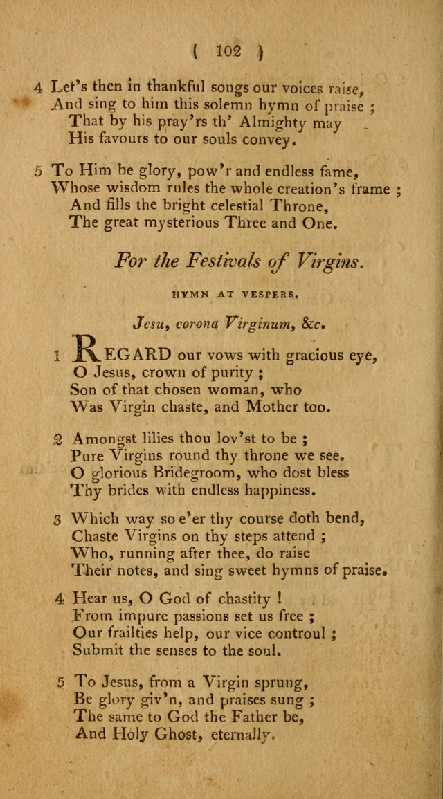 Hymns, for the Use of the Catholic Church in the United States of America (New ed.) page 102