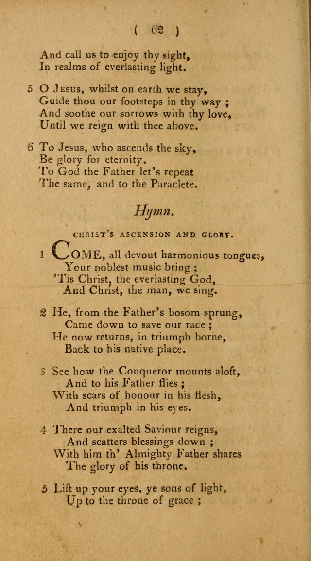 Hymns, for the Use of the Catholic Church in the United States of America (New ed.) page 62