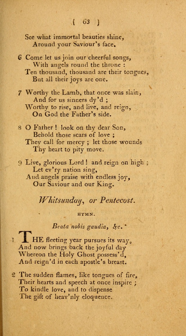 Hymns, for the Use of the Catholic Church in the United States of America (New ed.) page 63