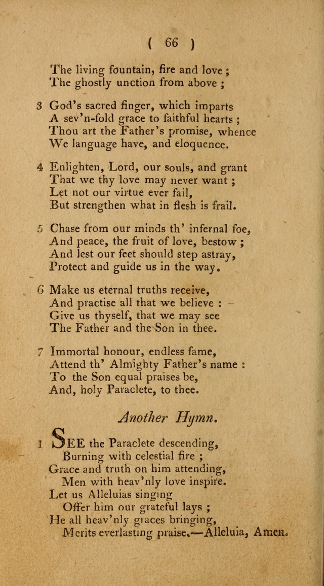 Hymns, for the Use of the Catholic Church in the United States of America (New ed.) page 66