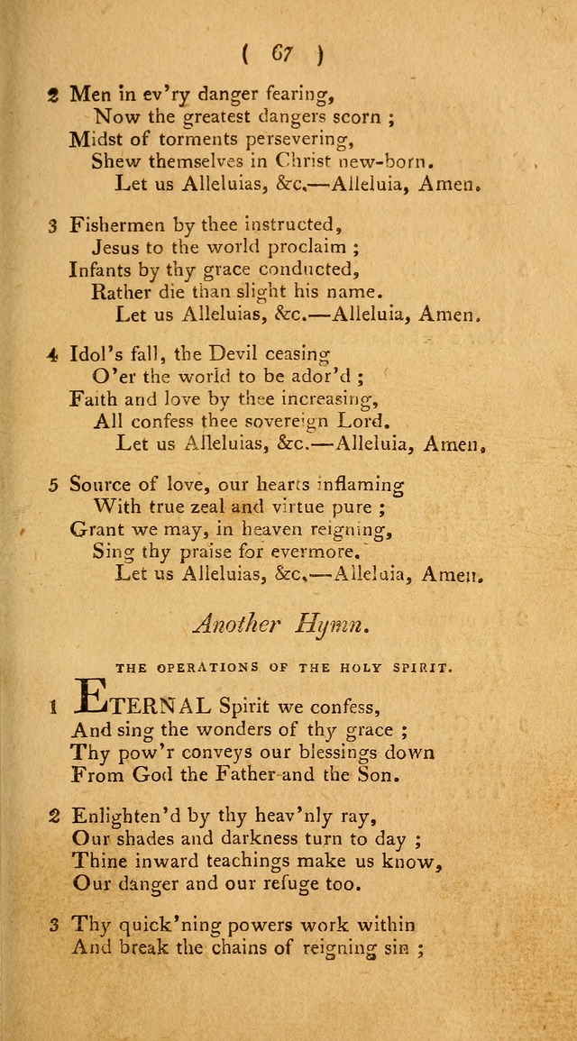 Hymns, for the Use of the Catholic Church in the United States of America (New ed.) page 67