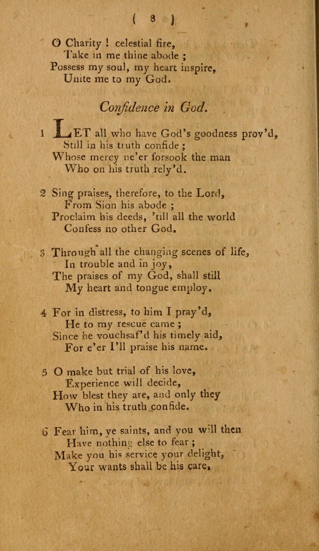 Hymns, for the Use of the Catholic Church in the United States of America (New ed.) page 8
