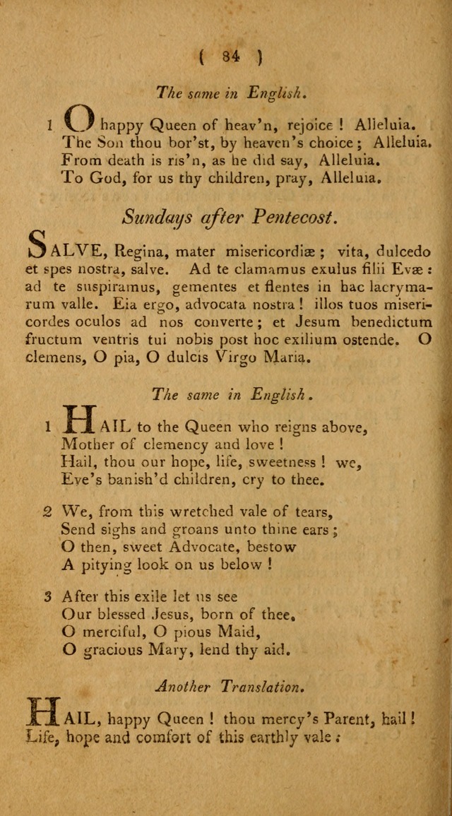 Hymns, for the Use of the Catholic Church in the United States of America (New ed.) page 84