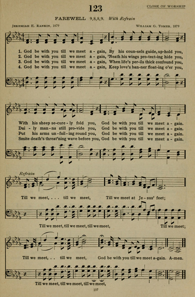 Hymns of the United Church page 107