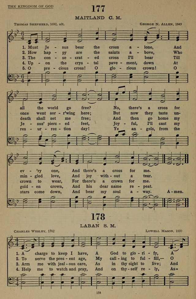 Hymns of the United Church page 154