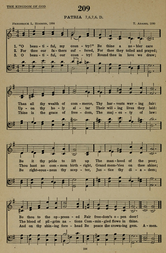 Hymns of the United Church page 184