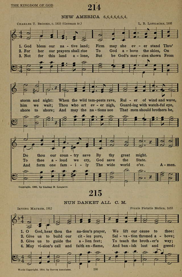 Hymns of the United Church page 190