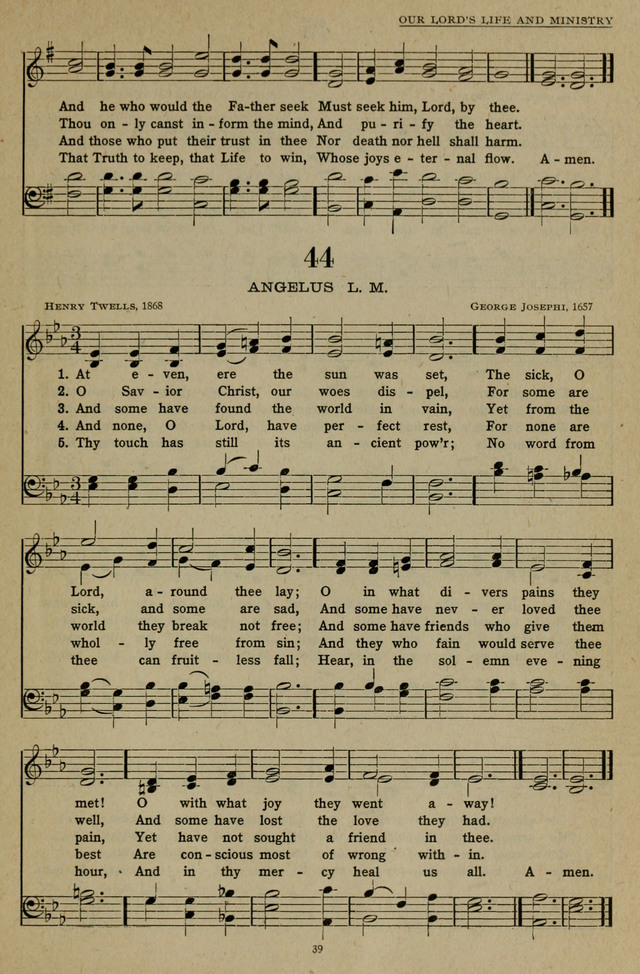 Hymns of the United Church page 39