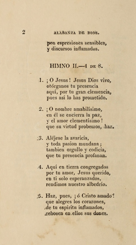 Himnos para el Uso de las Congregaciones Españolas de la Iglesia Protestante Metodista page 10