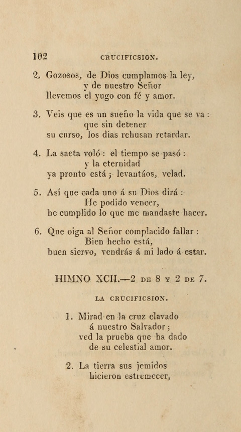 Himnos para el Uso de las Congregaciones Españolas de la Iglesia Protestante Metodista page 110