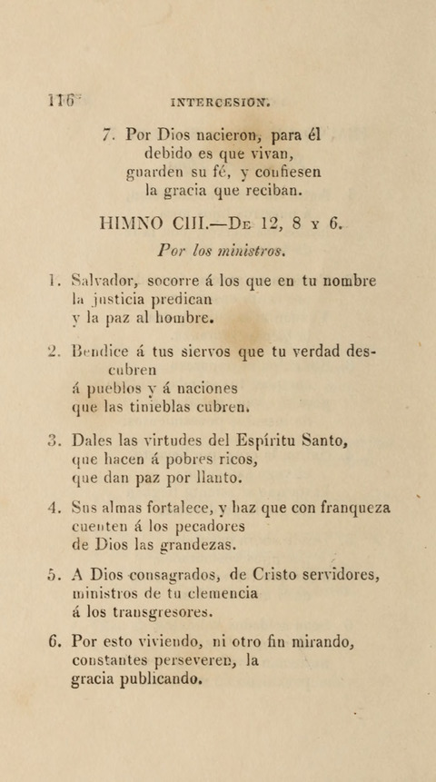 Himnos para el Uso de las Congregaciones Españolas de la Iglesia Protestante Metodista page 124