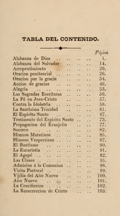 Himnos para el Uso de las Congregaciones Españolas de la Iglesia Protestante Metodista page 7