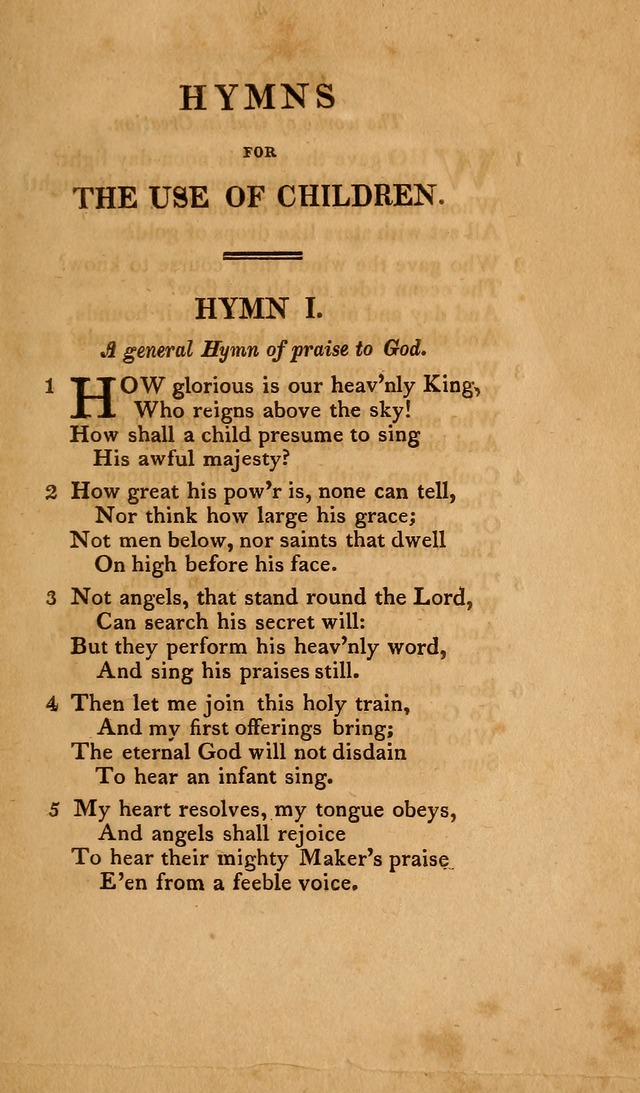 Hymns for the Use of Children page 3
