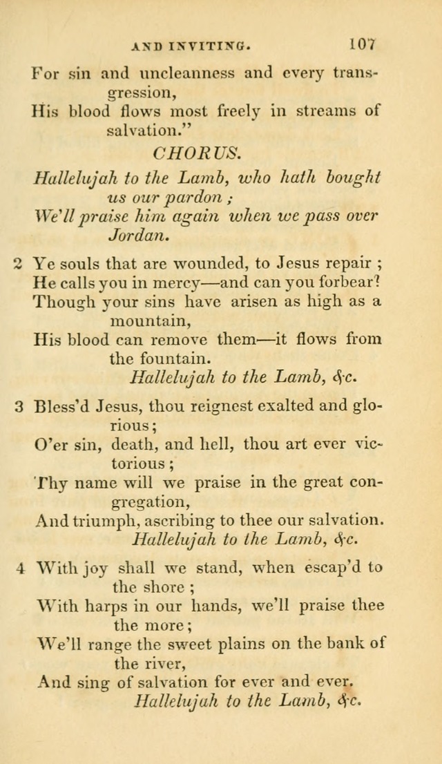 Hymns selected from various authors: for the use of the Evangelical Association, and all lovers of pious devotion (5th ed.) page 107