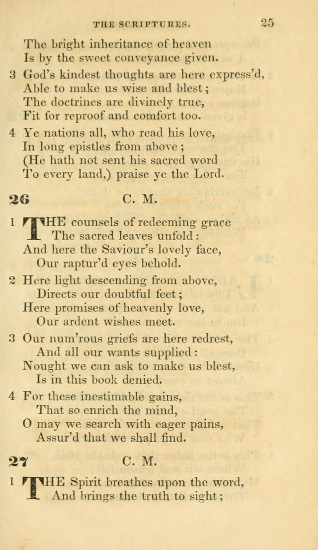 Hymns selected from various authors: for the use of the Evangelical Association, and all lovers of pious devotion (5th ed.) page 25
