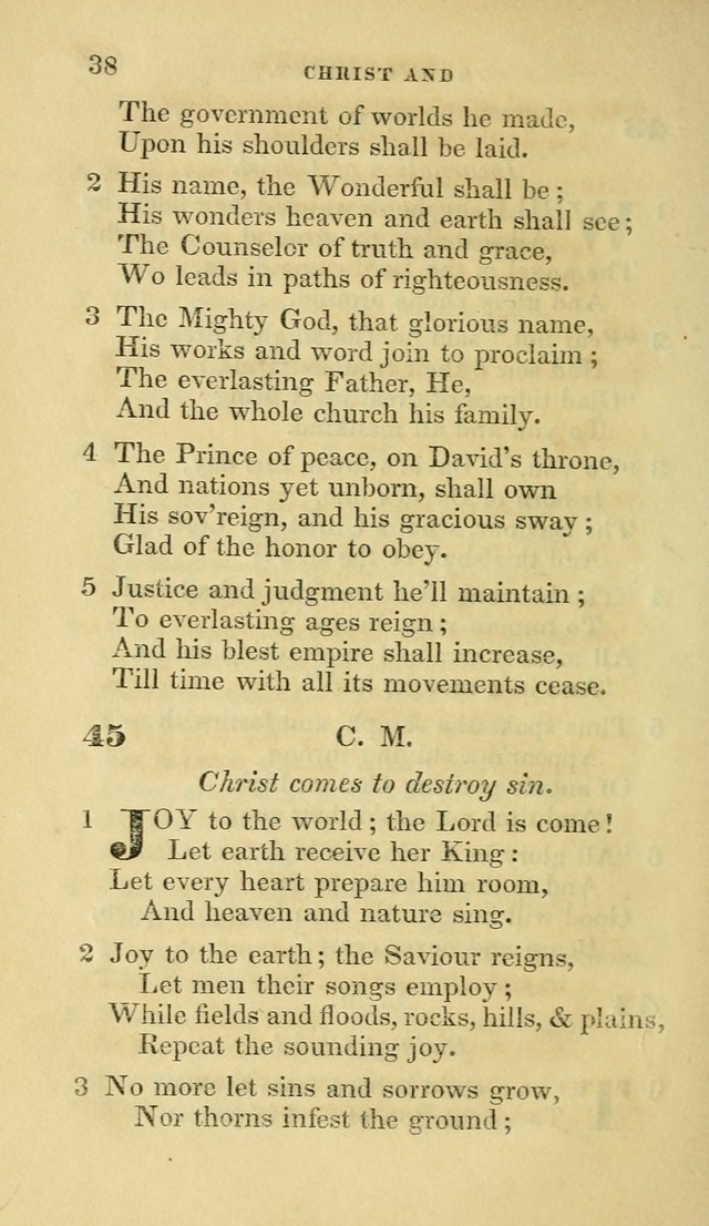 Hymns selected from various authors: for the use of the Evangelical Association, and all lovers of pious devotion (5th ed.) page 38