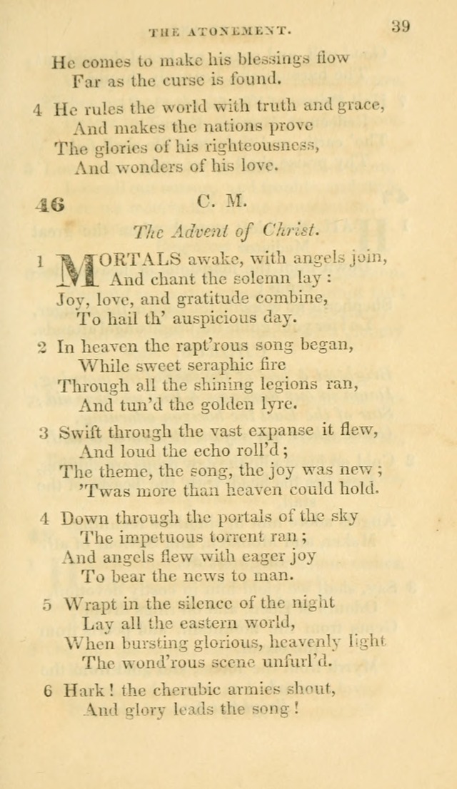 Hymns selected from various authors: for the use of the Evangelical Association, and all lovers of pious devotion (5th ed.) page 39