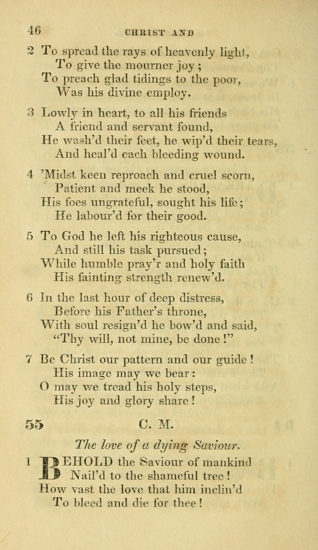 Hymns selected from various authors: for the use of the Evangelical Association, and all lovers of pious devotion (5th ed.) page 46