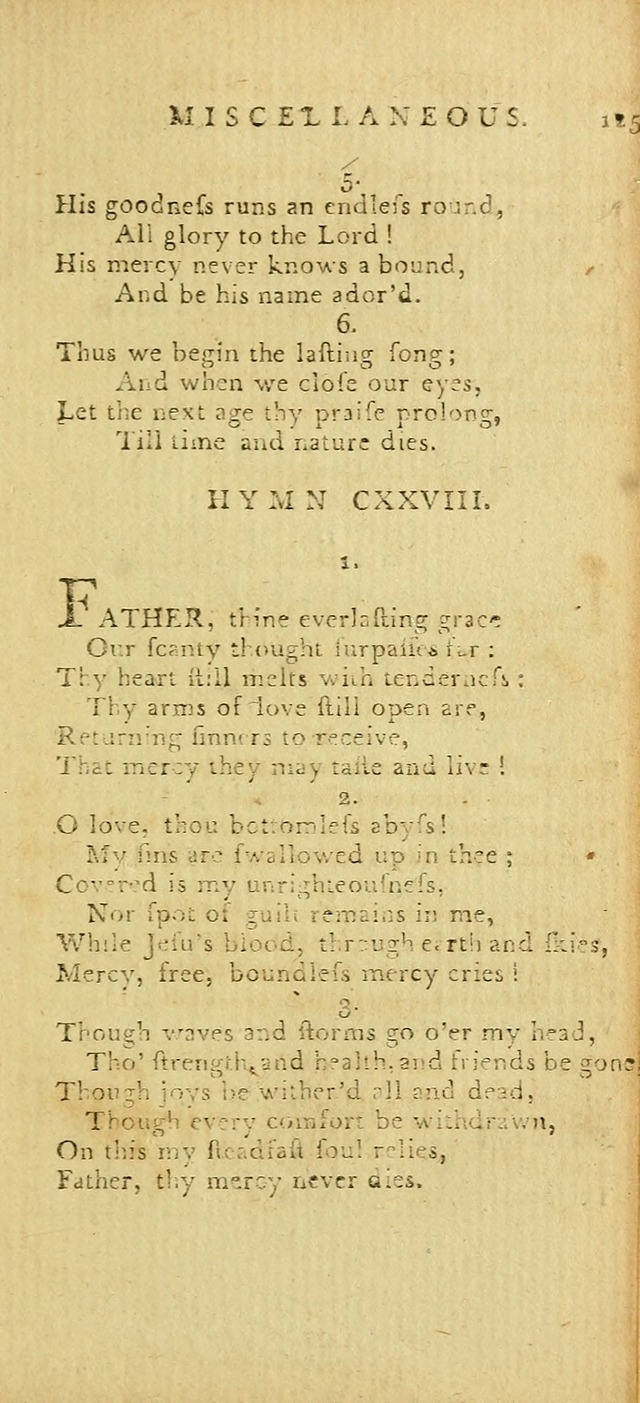 Hymns for the Use of the Society of United Christian Friends: with their constitution annexed page 125