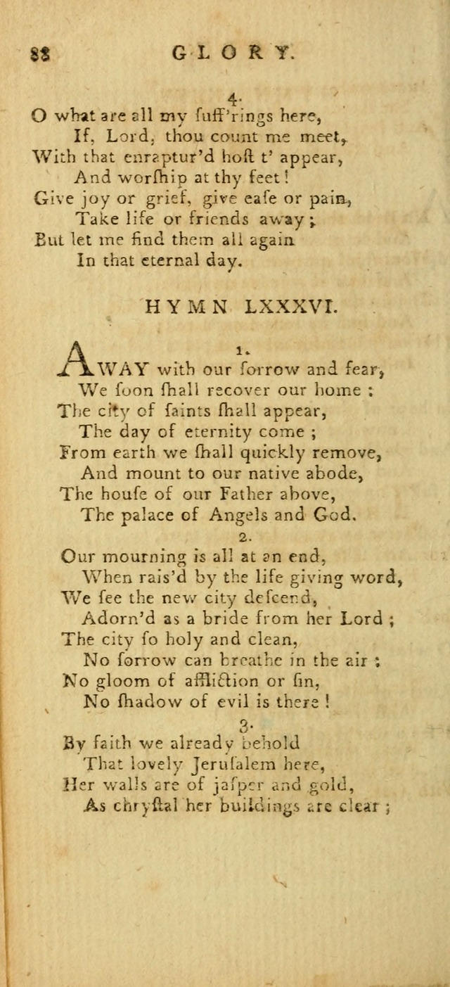 Hymns for the Use of the Society of United Christian Friends: with their constitution annexed page 88