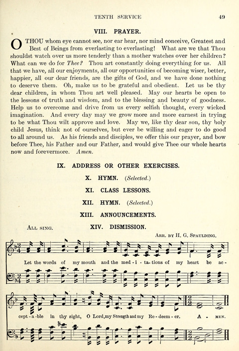 Heart and Voice: a collection of Songs and Services for the Sunday School and the Home page 54