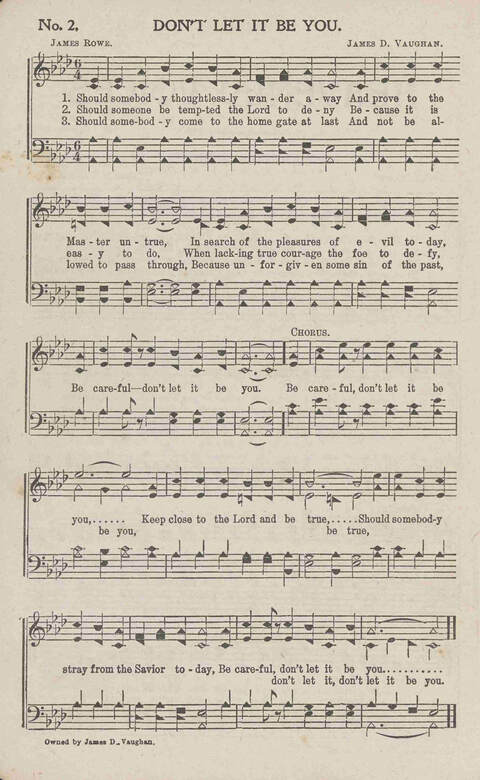 Heavenly Voices: for Sunday-schools, revivals, singing school, conventions and general use in christian work and worship page 2