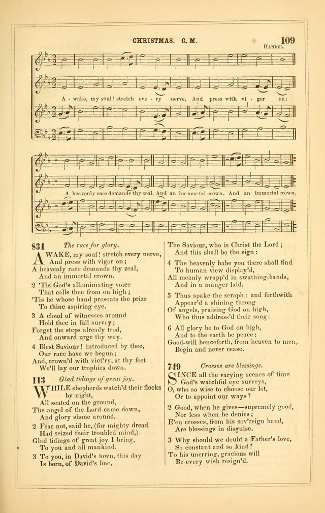 The Heart and Voice: or, Songs of Praise for the Sanctuary: hymn and tune book, designed for congregational singing in the Methodist Episcopal Church, and for congregations generally page 109