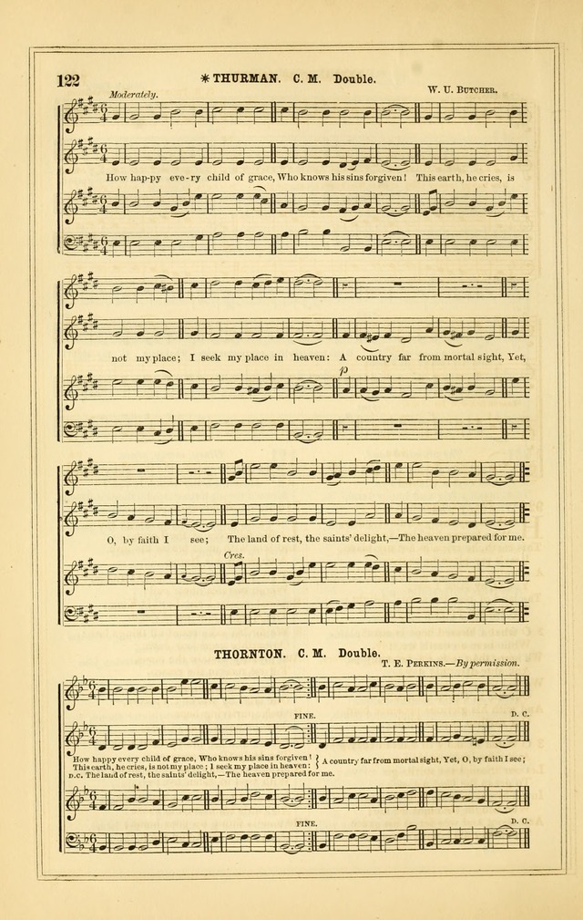 The Heart and Voice: or, Songs of Praise for the Sanctuary: hymn and tune book, designed for congregational singing in the Methodist Episcopal Church, and for congregations generally page 122