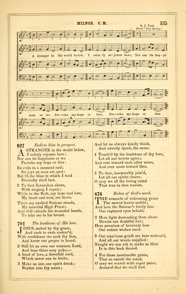 The Heart and Voice: or, Songs of Praise for the Sanctuary: hymn and tune book, designed for congregational singing in the Methodist Episcopal Church, and for congregations generally page 135