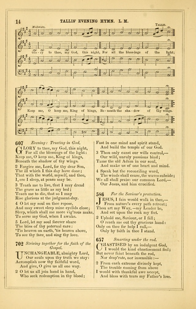 The Heart and Voice: or, Songs of Praise for the Sanctuary: hymn and tune book, designed for congregational singing in the Methodist Episcopal Church, and for congregations generally page 14