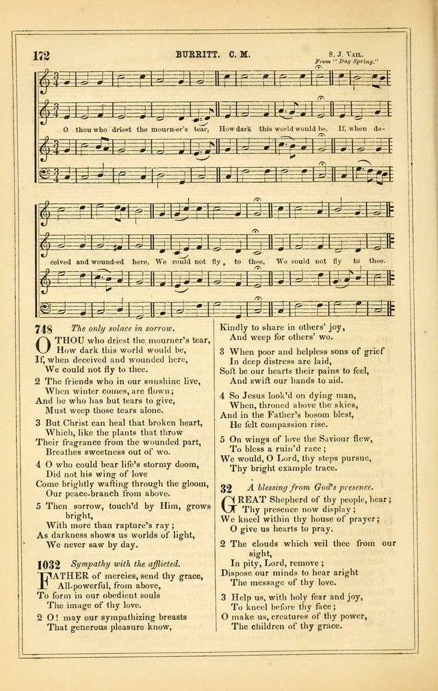 The Heart and Voice: or, Songs of Praise for the Sanctuary: hymn and tune book, designed for congregational singing in the Methodist Episcopal Church, and for congregations generally page 172