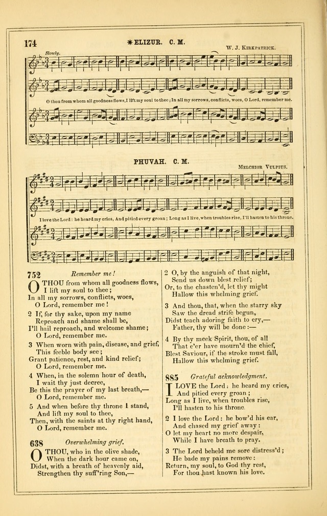The Heart and Voice: or, Songs of Praise for the Sanctuary: hymn and tune book, designed for congregational singing in the Methodist Episcopal Church, and for congregations generally page 174