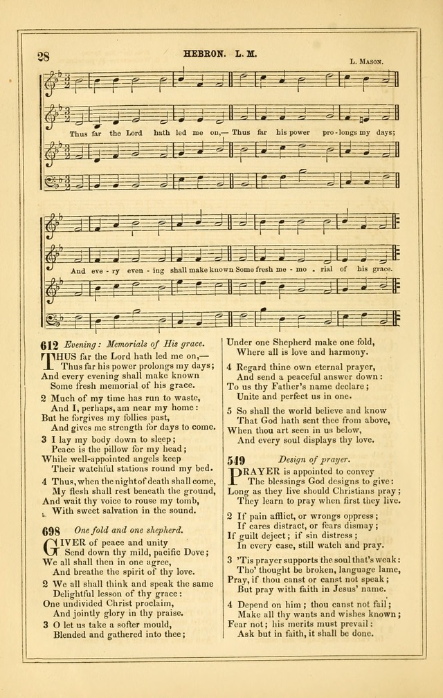 The Heart and Voice: or, Songs of Praise for the Sanctuary: hymn and tune book, designed for congregational singing in the Methodist Episcopal Church, and for congregations generally page 28