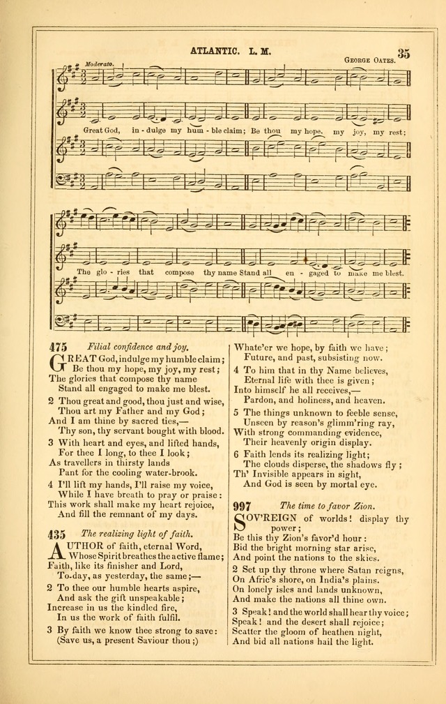 The Heart and Voice: or, Songs of Praise for the Sanctuary: hymn and tune book, designed for congregational singing in the Methodist Episcopal Church, and for congregations generally page 35