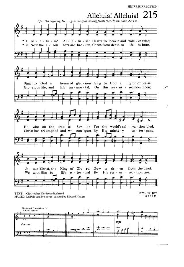 The Hymnal for Worship and Celebration page 217