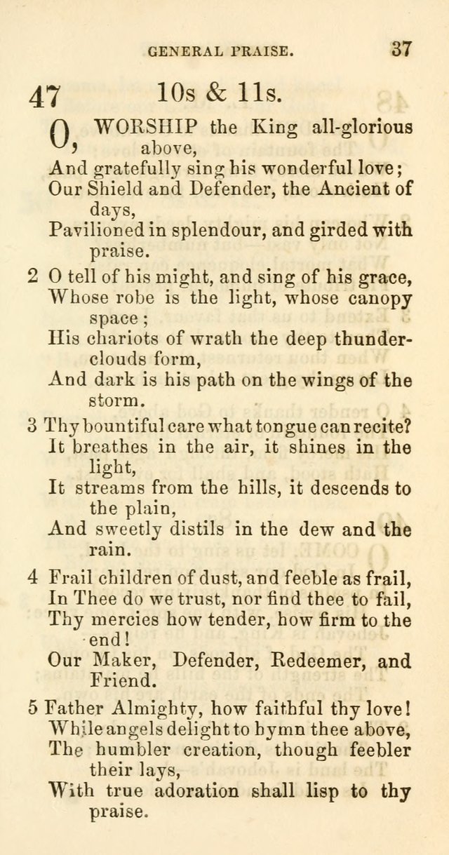 Hymns of Worship: designed for use especially in the lecture room, the prayer meeting and the family page 42