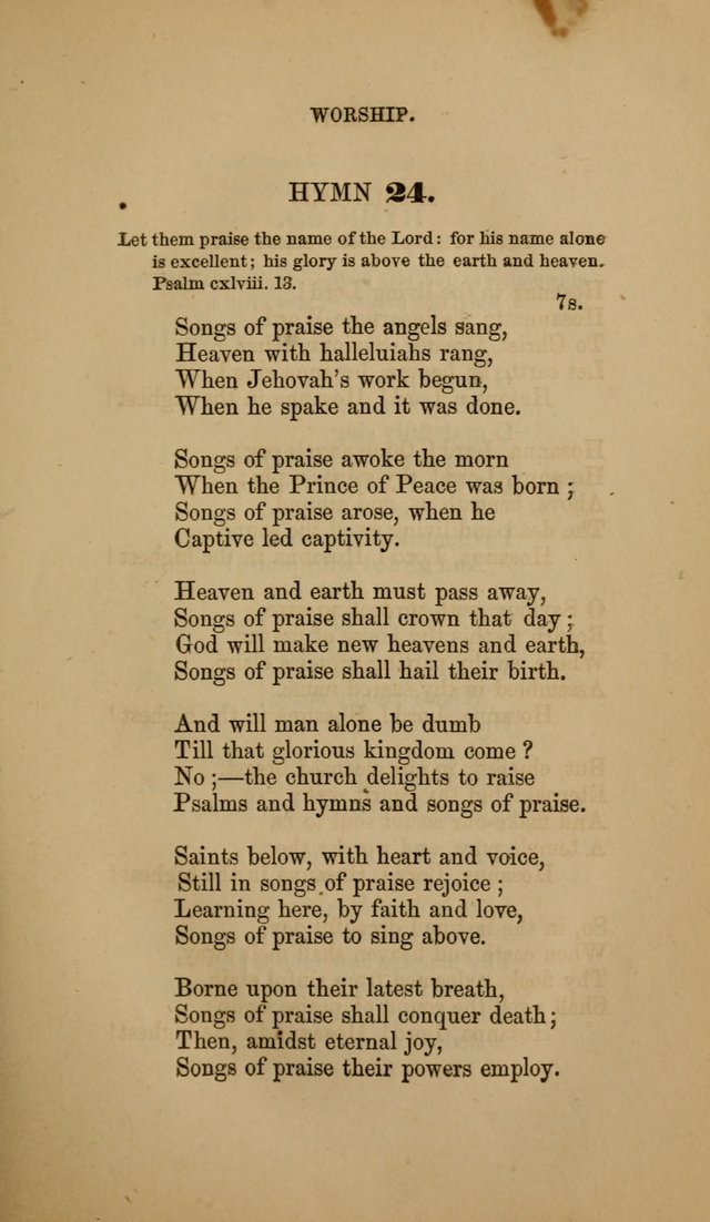 Hymns for the Worship of God: selected and arranged for the congregations connected with the Church of Scotland page 21