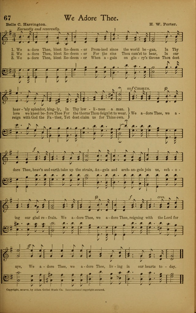 Hymns We Love, for Sunday Schools and All Devotional Meetings page 67