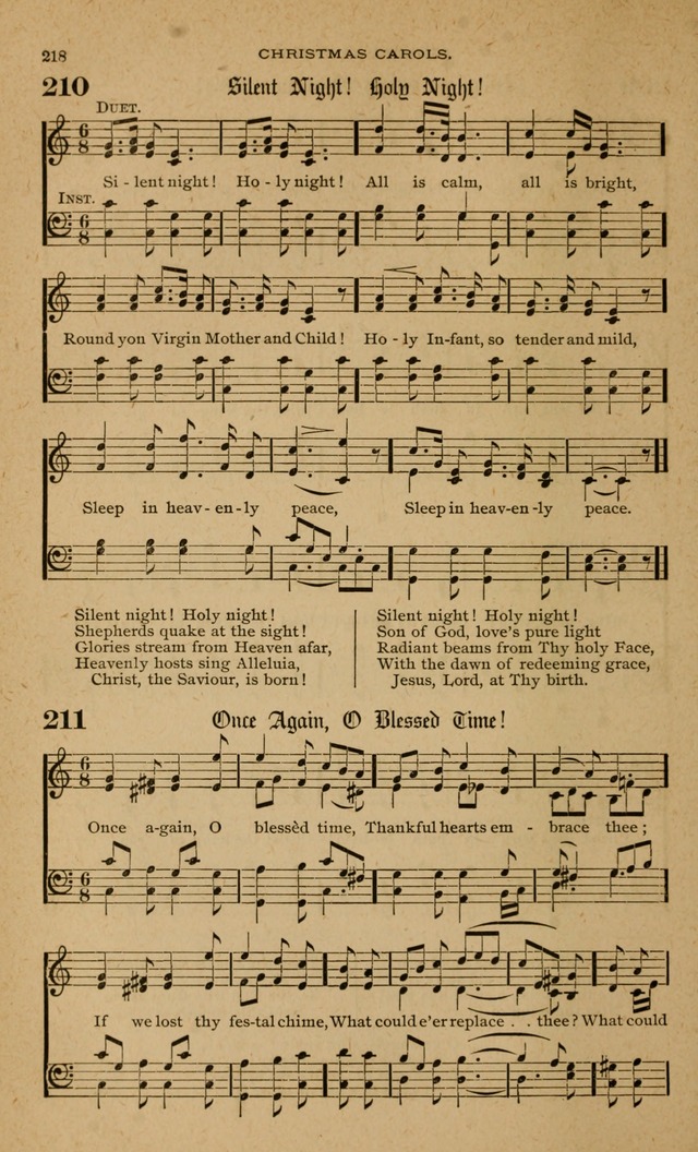 Hymnal with Music for Children 210. Silent night! Holy night!