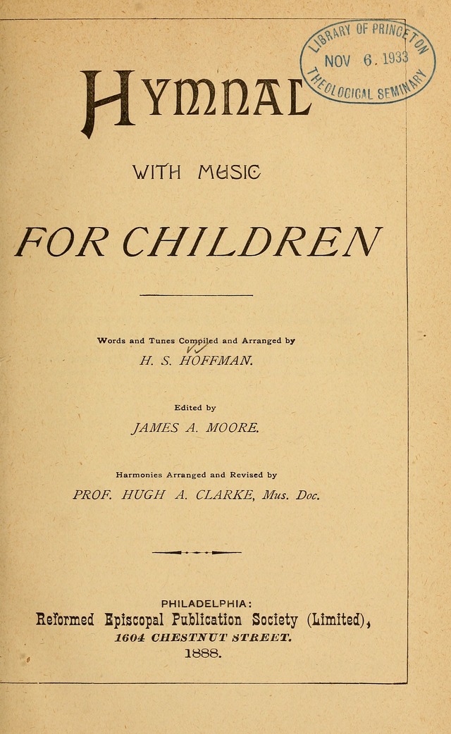 Hymnal with Music for Children page 8