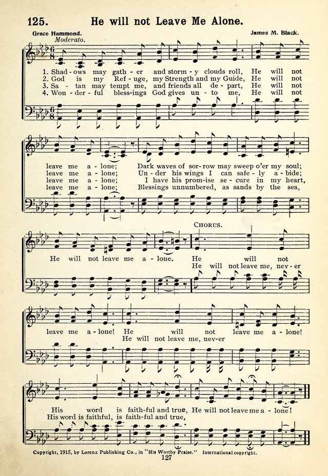 His Worthy Praise page 127