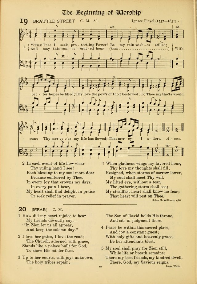Hymns of Worship and Service (15th ed.) page 12