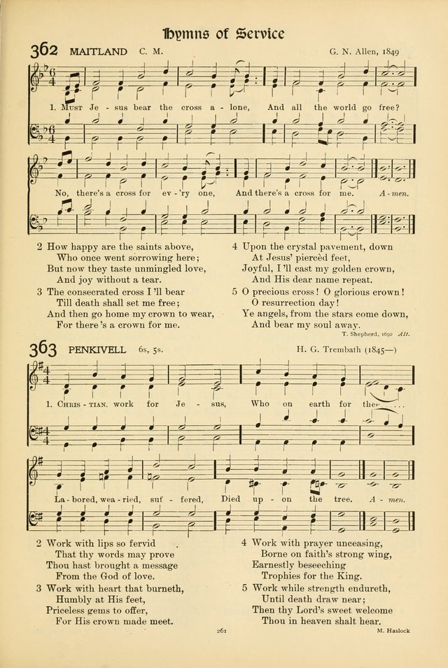 Hymns of Worship and Service (15th ed.) page 261