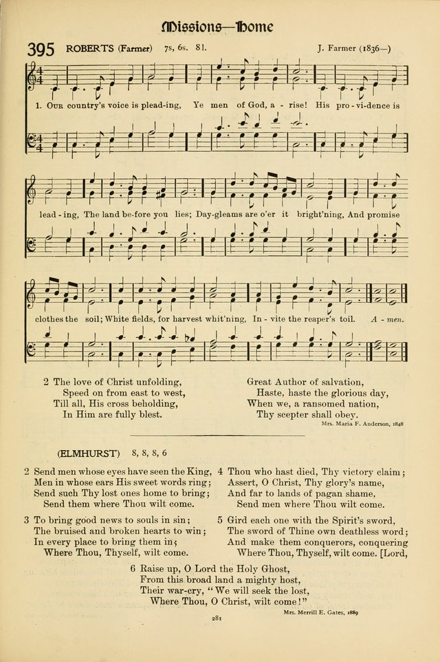 Hymns of Worship and Service (15th ed.) page 281
