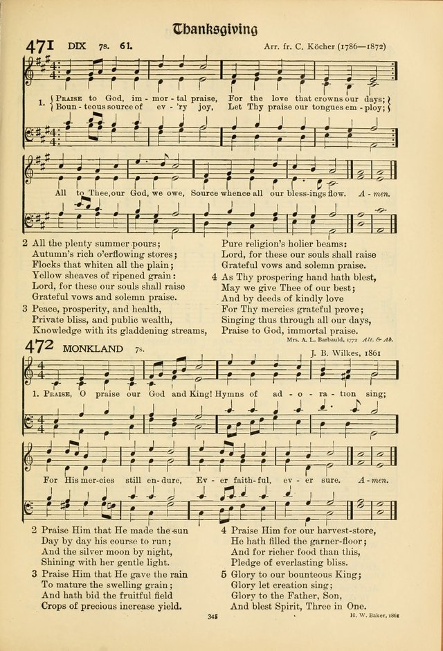 Hymns of Worship and Service (15th ed.) page 345